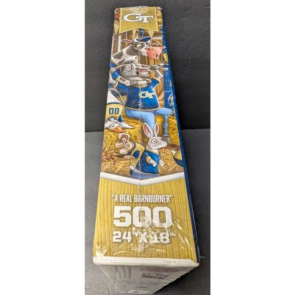 NCAA Georgia Tech Yellow Jackets Puzzle 500pc Barnyard Fans 24x18" YOUthefan NEW - Picture 3 of 3